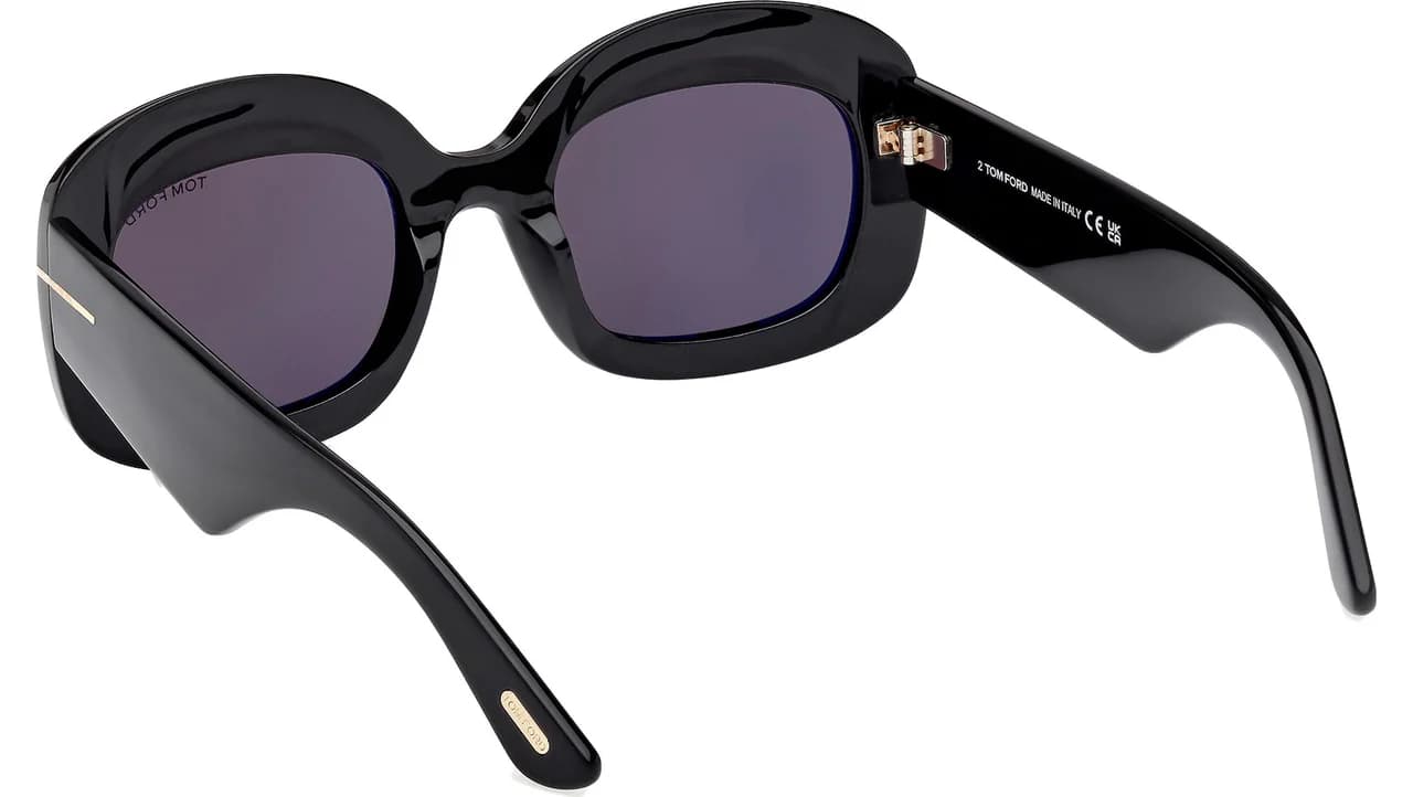 Tom Ford FT1219 01A Sunglasses Shiny Black 53mm Women 3