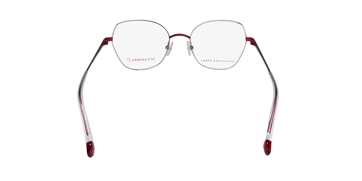 Morel Red Serena 90017c dr10 Eyeglasses Silver 49mm 5