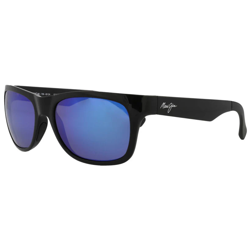 Maui Jim Kahi MJ736 02CA Sunglasses Black 57.5mm Unisex