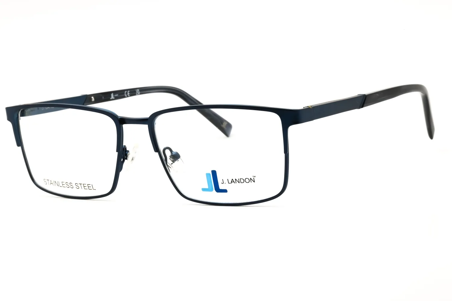 J. Landon JL1015 091 Eyeglasses Matte Blue 55mm Men