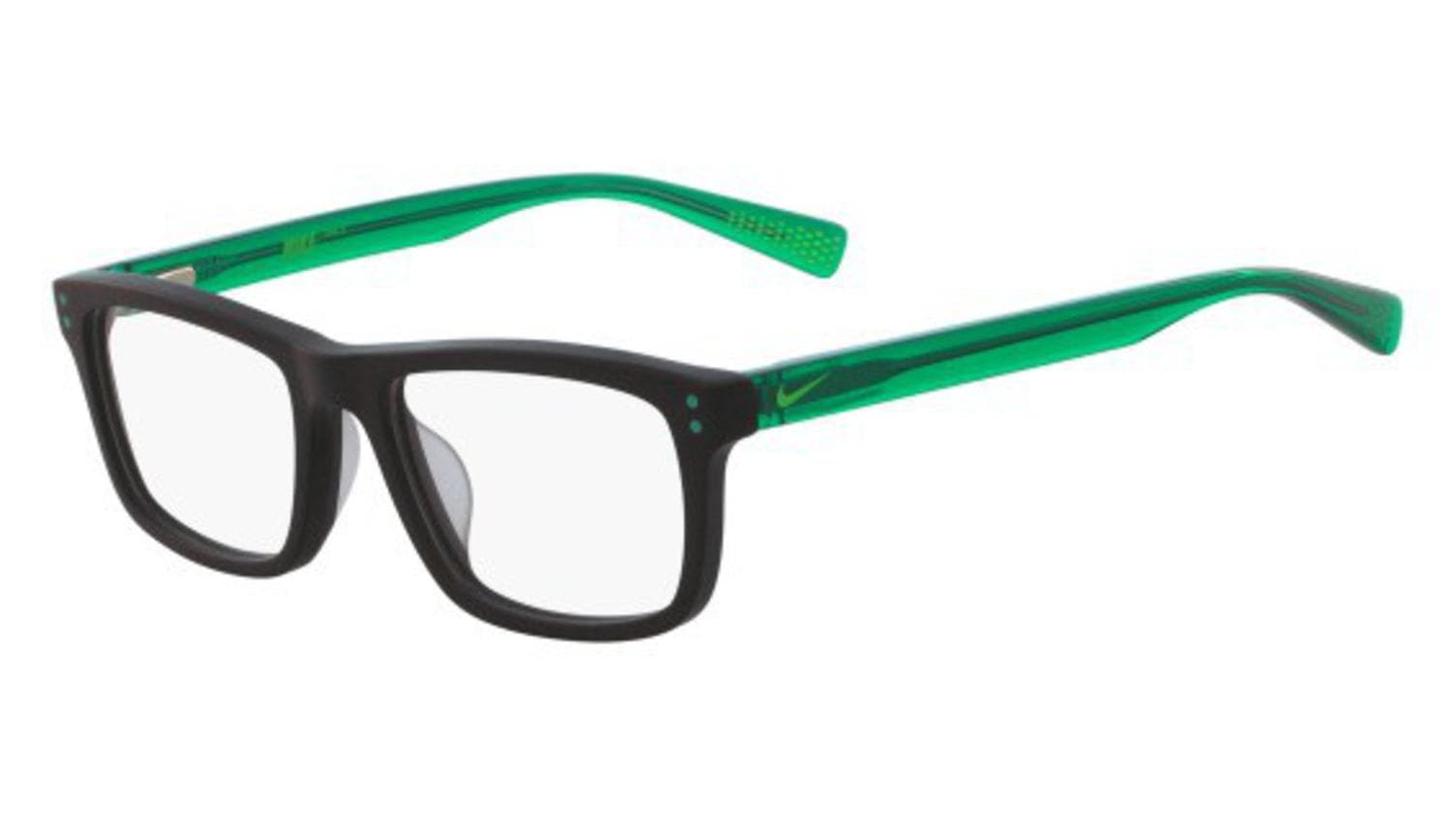 Nike 5536 001 Eyeglasses Black Green 46mm Kids