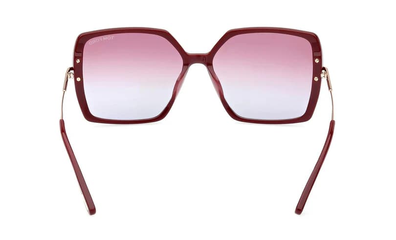 Tom Ford FT1039-F 69Z Sunglasses Shiny Bordeaux 59mm Women 4