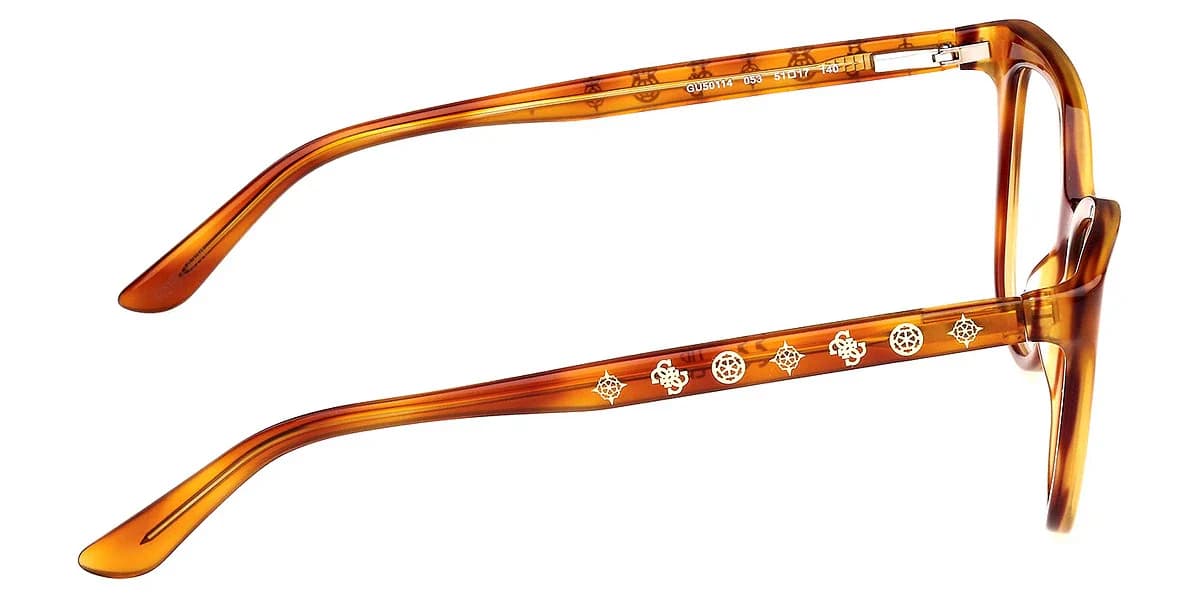 Guess GU50114 053 Eyeglasses Blonde Havana 51mm Women 5