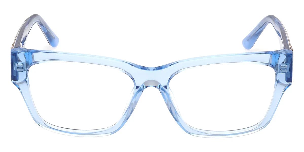 Guess GU50126 84 Eyeglasses Shiny Light Blue 53mm Women 2