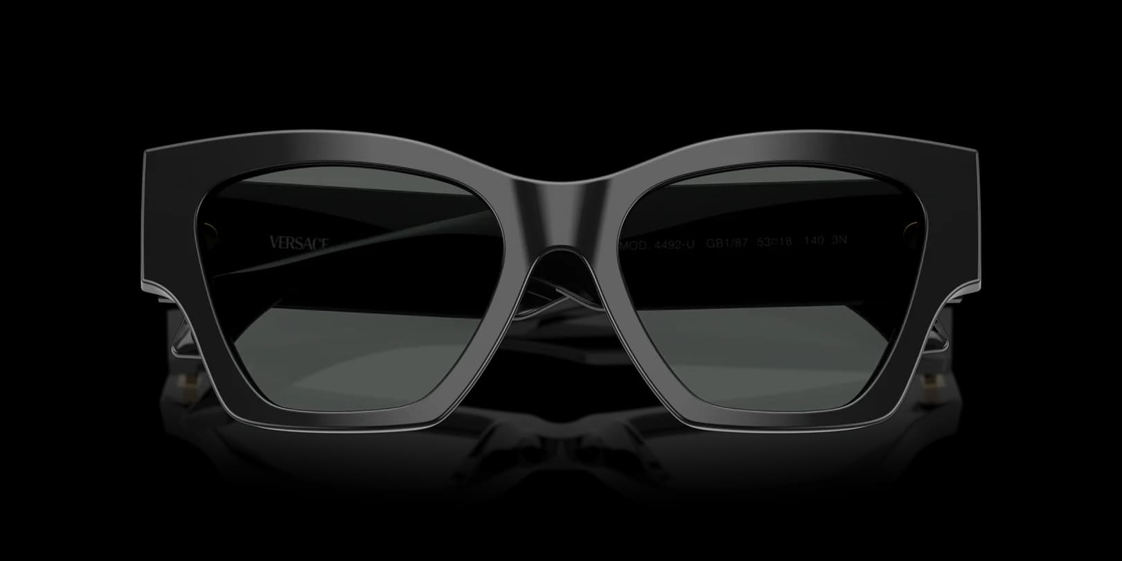 Versace 0VE4492U GB1/87 Sunglasses Black 53mm Women 5