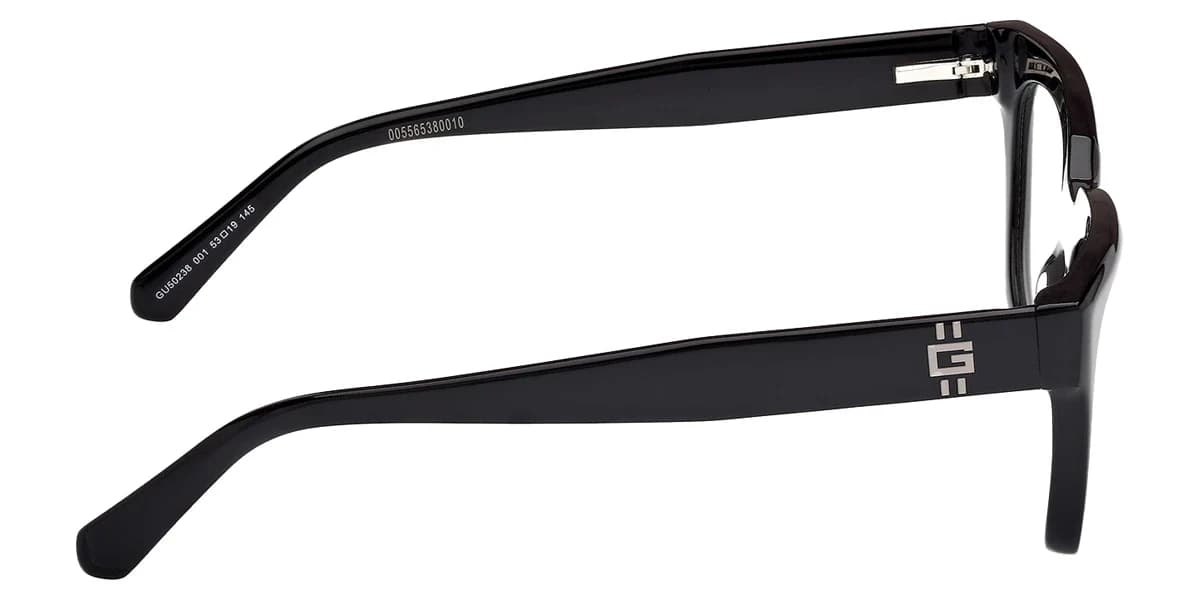 Guess GU50238 001 Eyeglasses Shiny Black 53mm Men 5