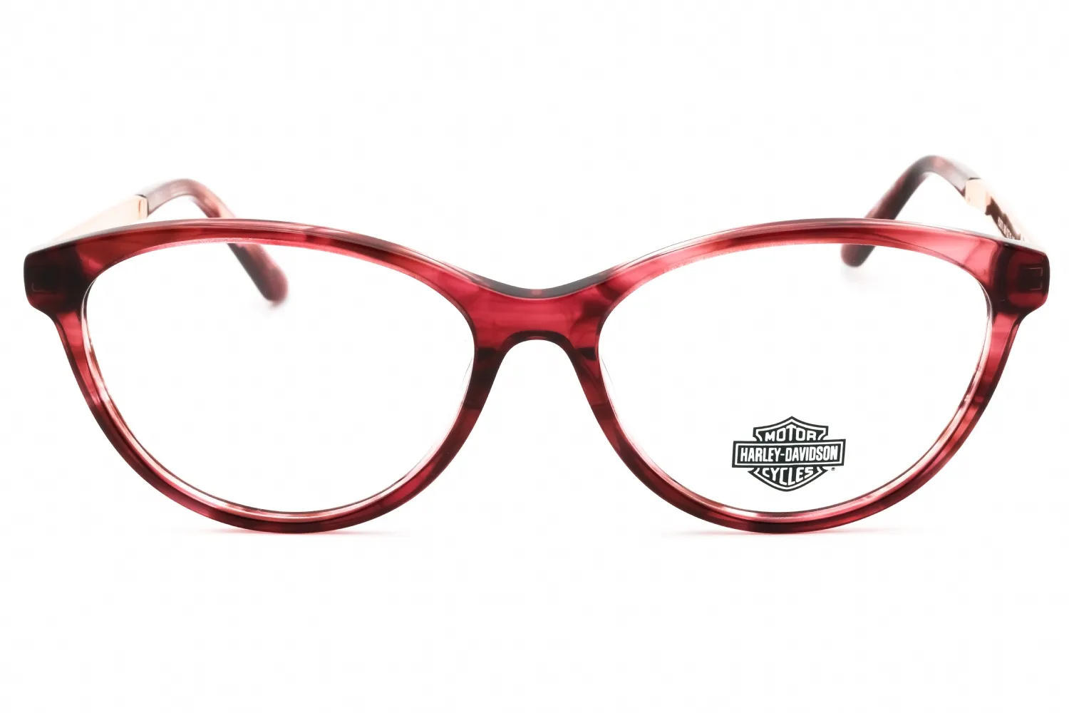 Harley Davidson HD0570 069 Eyeglasses Shiny Bordeaux 53mm Women 2