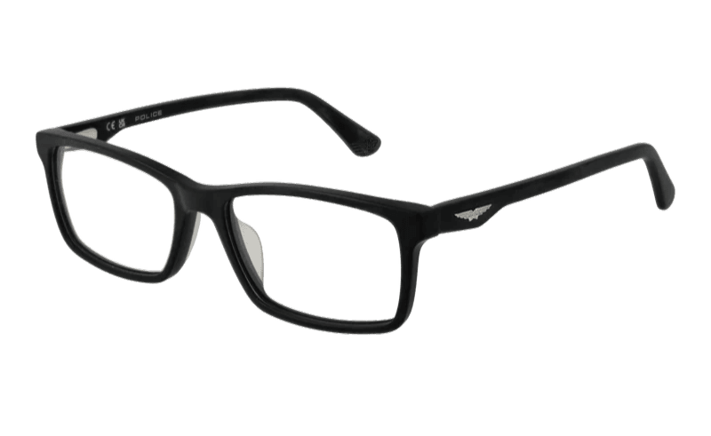 Police VPLN82 0703 Eyeglasses Matte Black 54mm Men