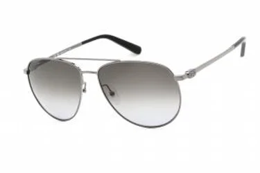Salvatore Ferragamo SF157S 069 Sunglasses Shiny Ruthenium 60mm