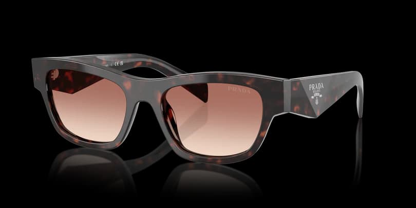 Prada 0PR B09S 17N50L Sunglasses Tortoise 52mm Women