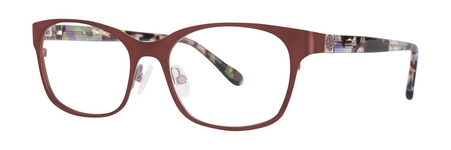 Lilly Pulitzer Wright Eyeglasses Chocolate 48mm Women