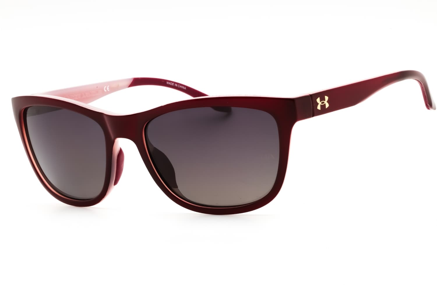 UNDER ARMOUR UA PLAY UP 00T5 Sunglasses Burgundy Pink 55mm Women