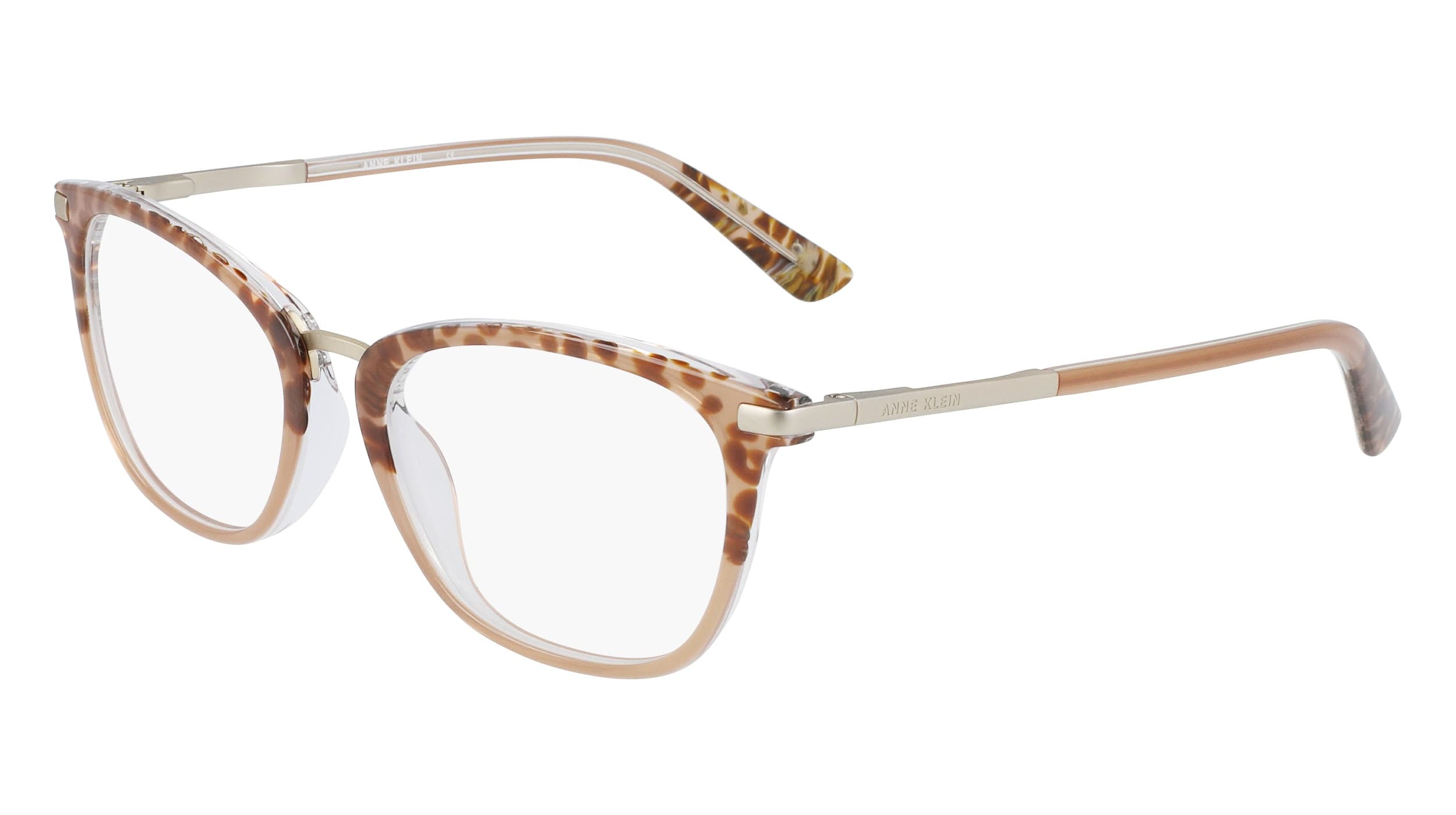 Anne Klein AK5089 200 Eyeglasses Mocha Animal 52mm Women