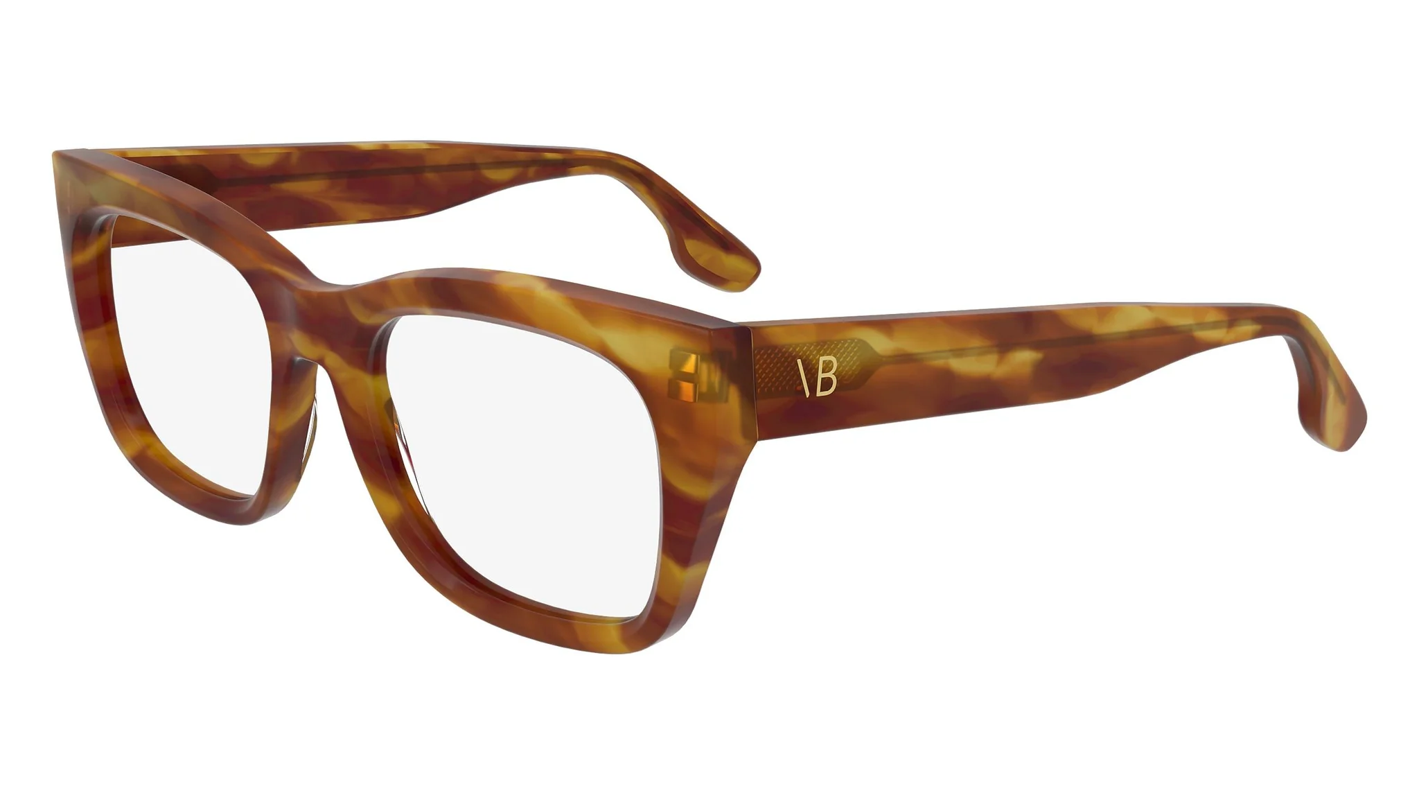 Victoria Beckham VB2660 223 Eyeglasses Striped Blonde Havana 51mm Women