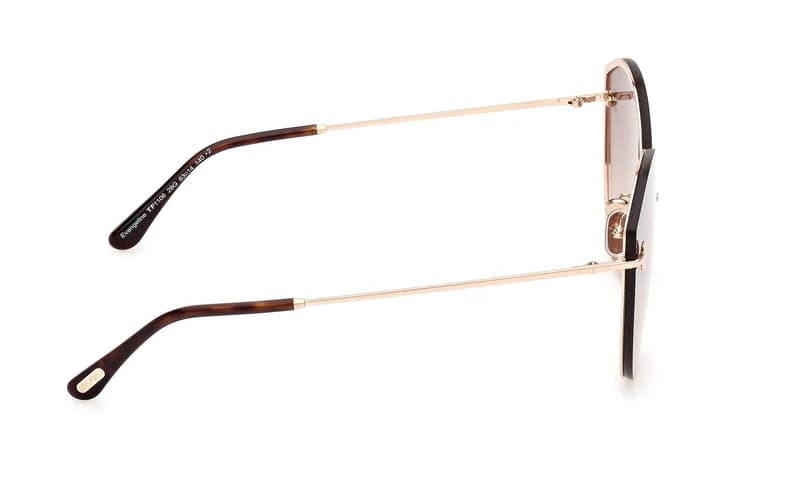 Tom Ford FT1106 28G Sunglasses Shiny Gold 63mm Women 5