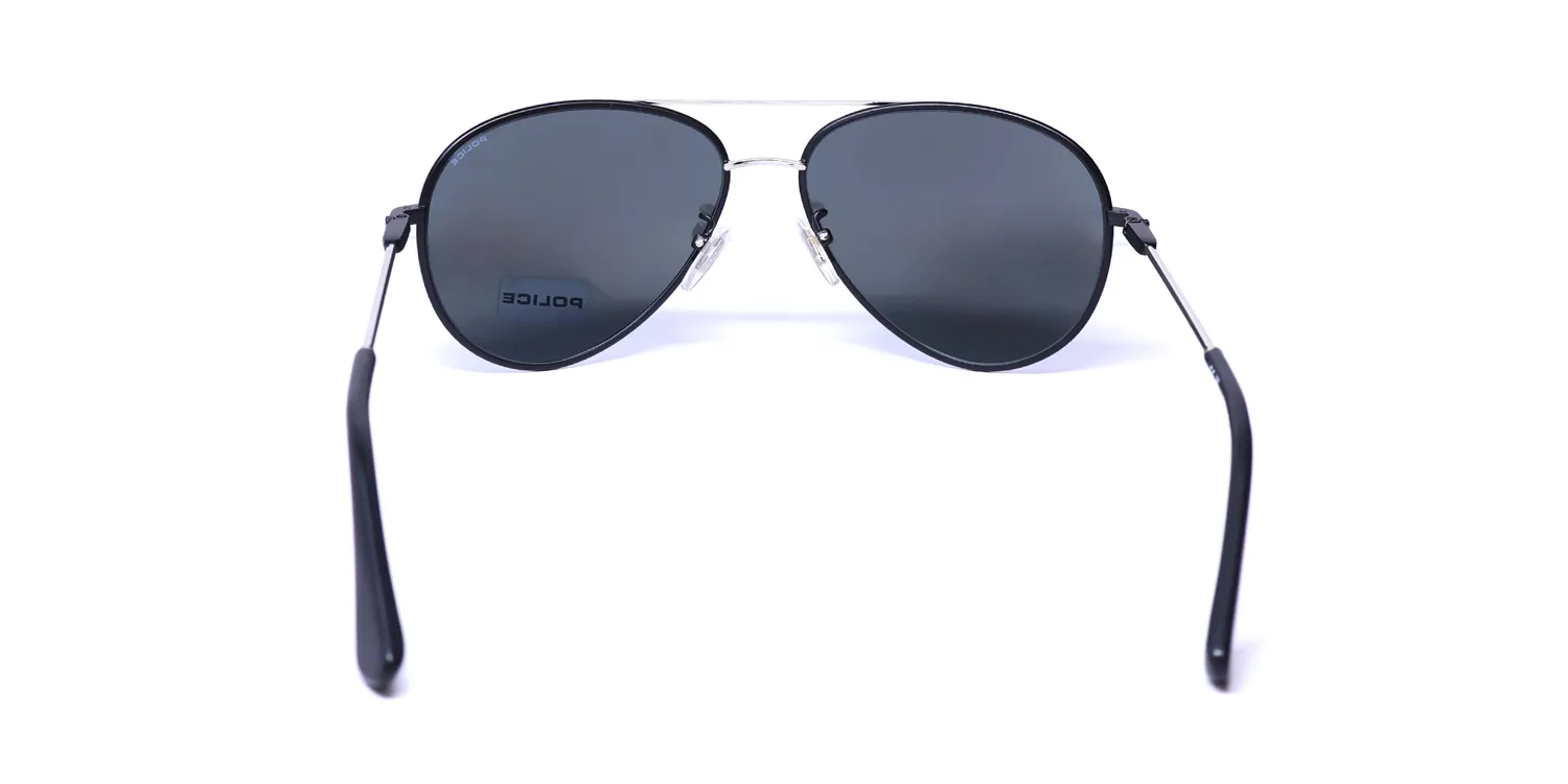 Police Spll11 Octane 8 k07b Sunglasses Silver 59mm 5