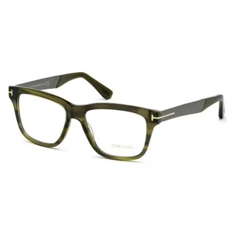 Tom Ford FT 5372/V 098 Eyeglasses Green Havana Transparent 52mm Unisex