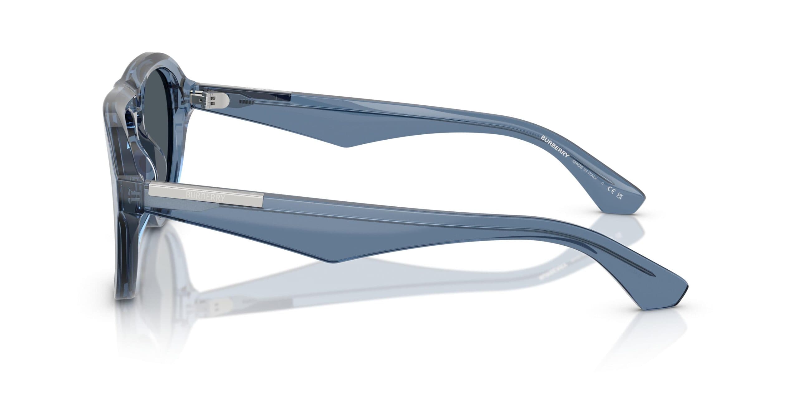 Burberry 0BE4437U 411787 Sunglasses Transparent Blue 55mm Men 2