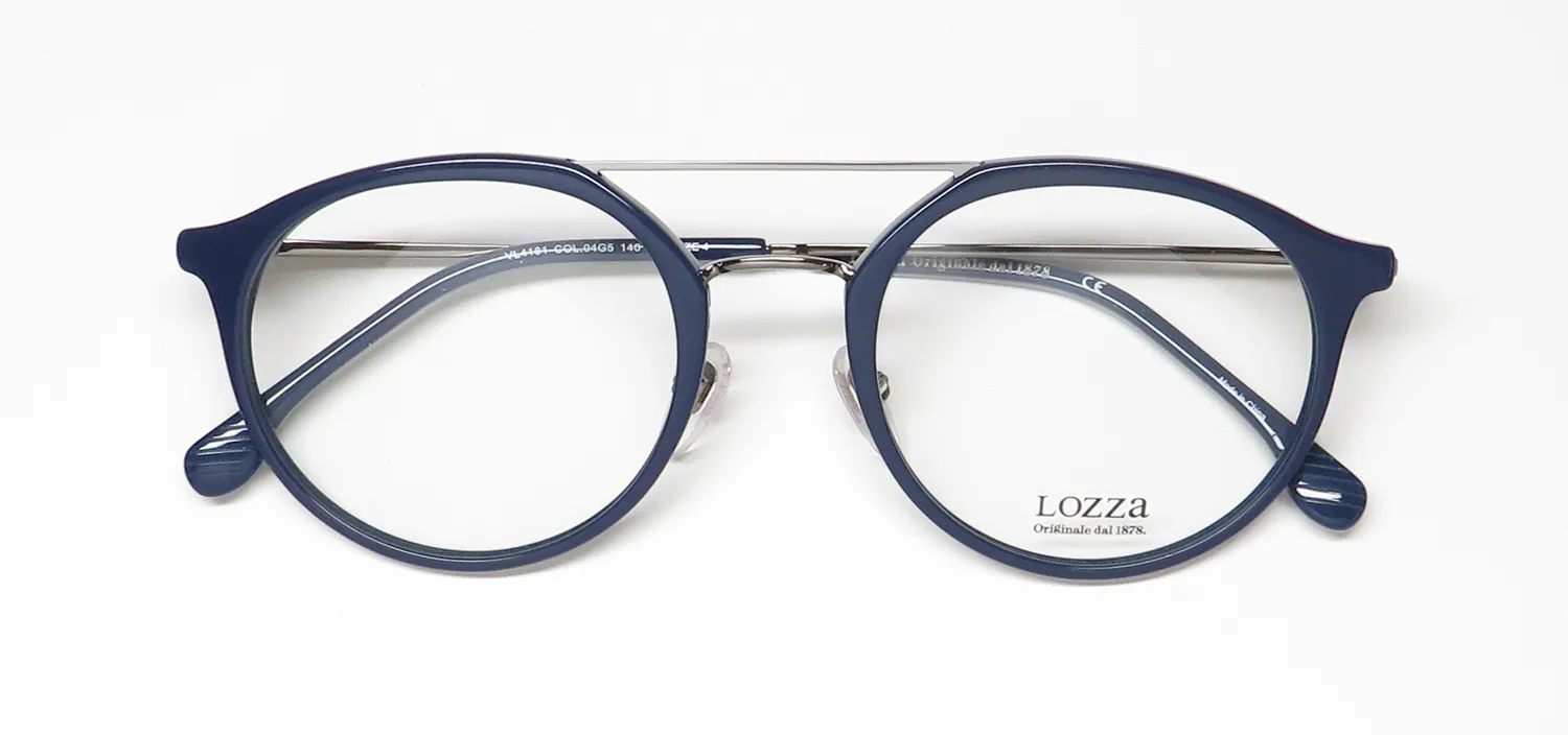 Lozza Vl4181 04g5 Eyeglasses Blue 50mm 2