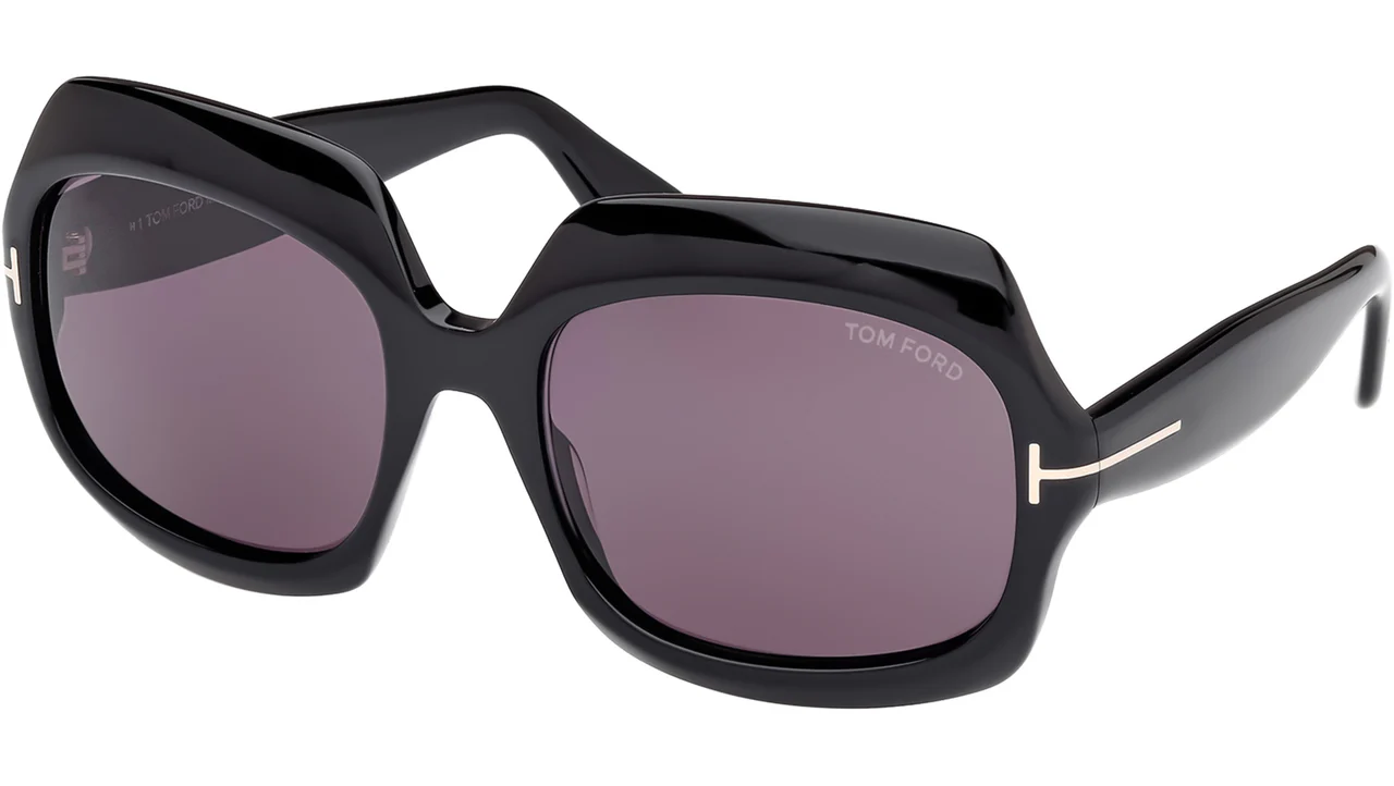 Tom Ford FT1155 01A Sunglasses Shiny Black 60mm Women