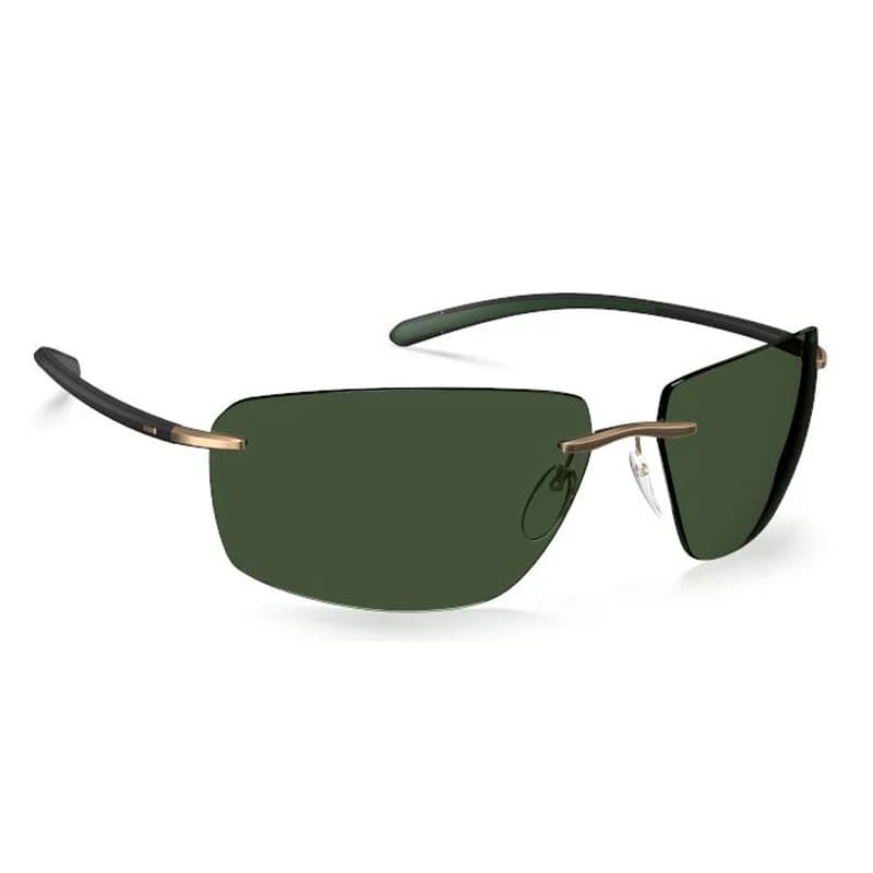 Silhouette 8727 7630 Sunglasses Black/pine Green 64mm Men