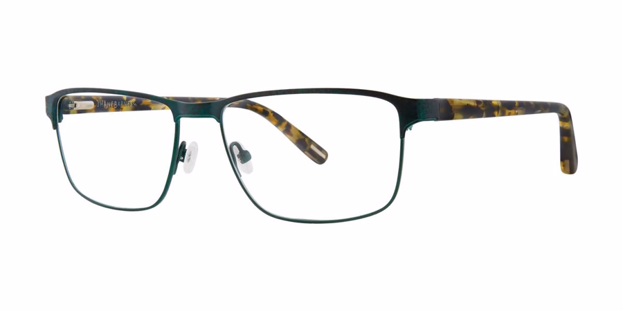 Jhane Barnes Uniform Eyeglasses Olive 56mm Men