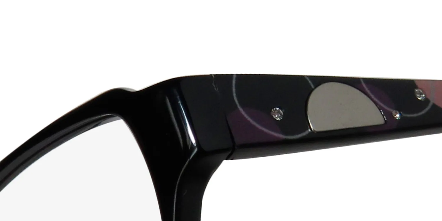 Kensie Float bk Eyeglasses Black 52mm 6