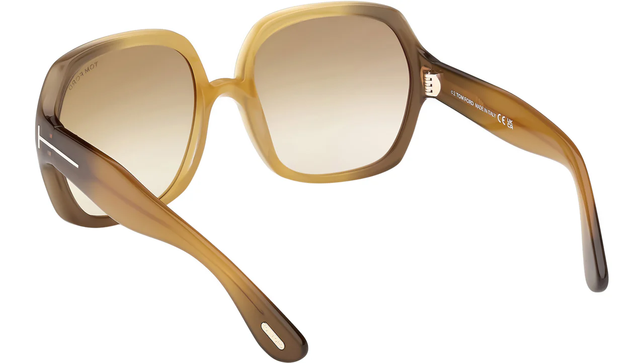 Tom Ford FT1221 41F Sunglasses Yellow 60mm Women 3