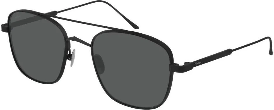 Cartier CT0163S 005 Sunglasses Black 55mm Men