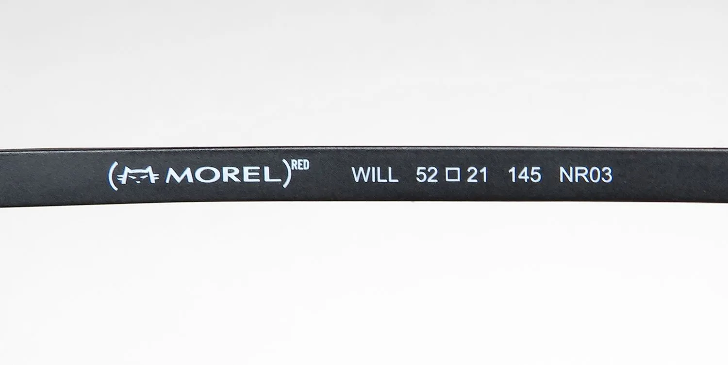 Morel Red Will 90014c nr03 Eyeglasses Black 52mm Unisex 7