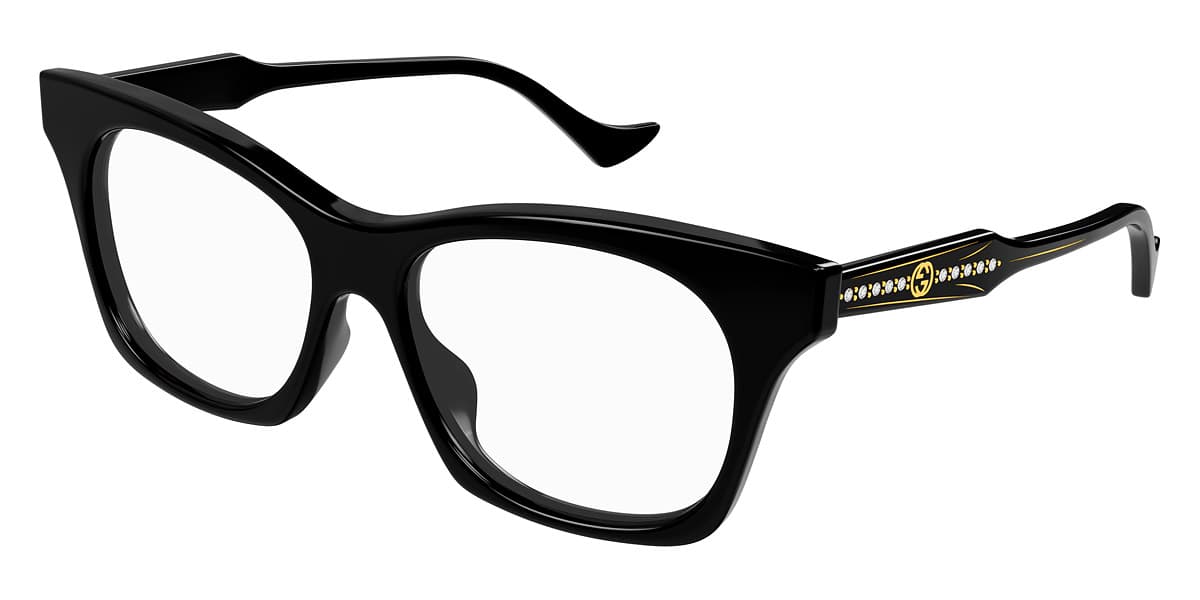 Gucci GG1299O 001 Eyeglasses Black 55mm Women