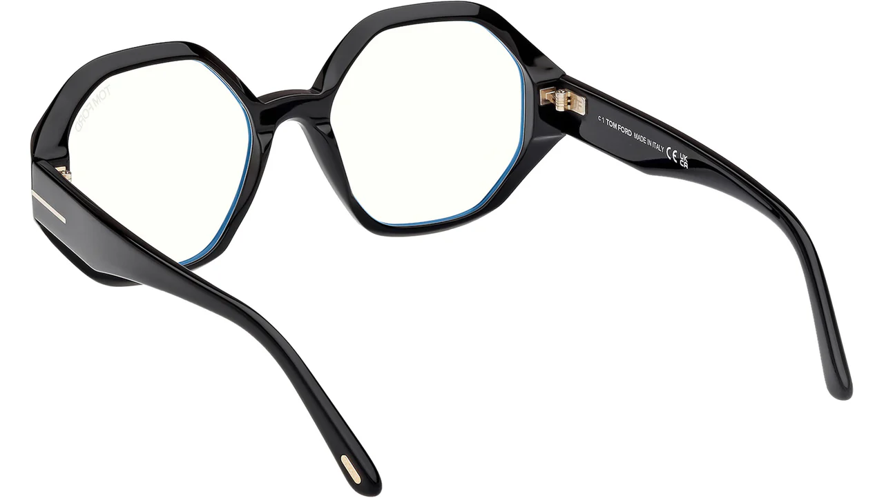 Tom Ford FT5967B 001 Eyeglasses Shiny Black 53mm Women 4