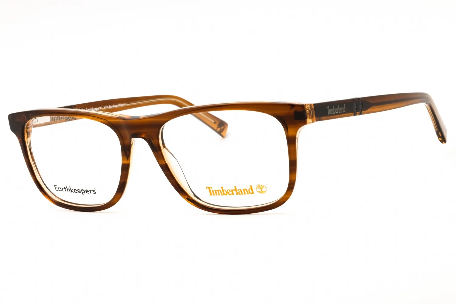 Timberland TB50022 048 Eyeglasses Shiny Dark Brown 55mm Men