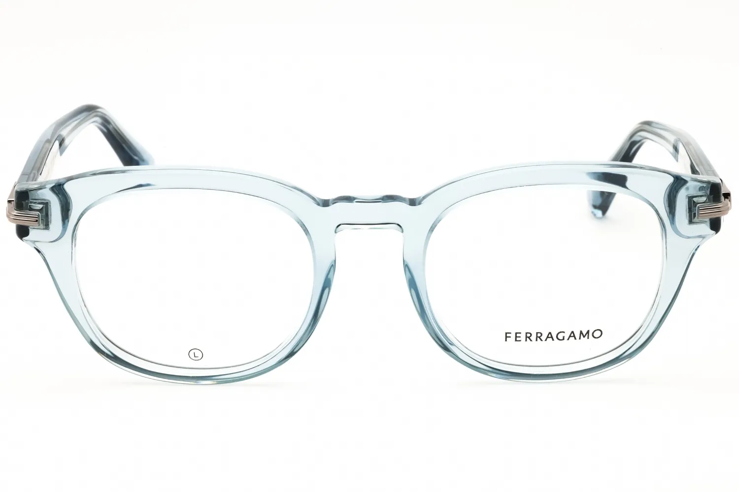 Salvatore Ferragamo SF3033 450 Eyeglasses Transparent Azure 50mm Men 2