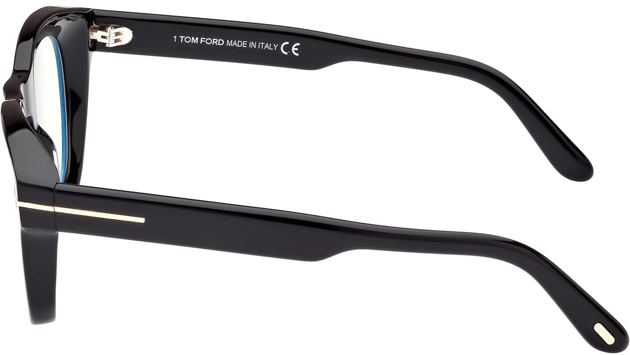 Tom Ford FT5873B 001 Eyeglasses Shiny Black 49mm 4