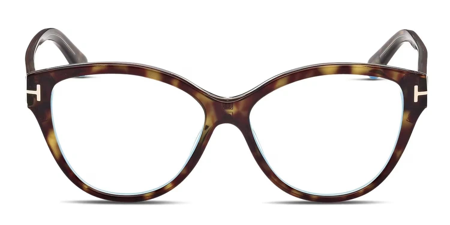 Tom Ford TF5954B 056 Eyeglasses Havana 54mm Women 2