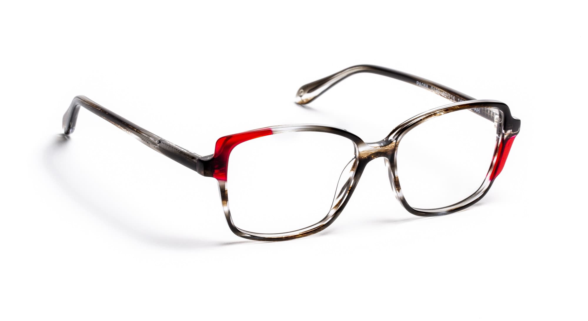 J.F. Rey Petite PA088 0130 Eyeglasses Grey Red 49mm Women