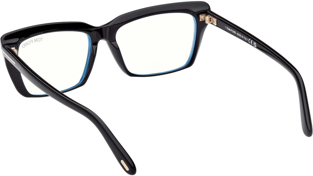 Tom Ford FT5894B 001 Eyeglasses Shiny Black 56mm Women 3