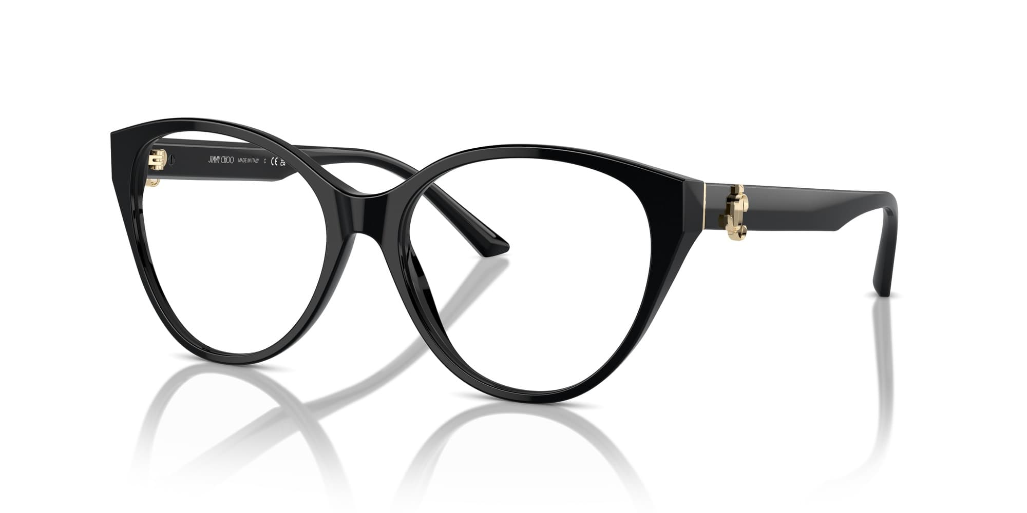 Jimmy Choo TF5801-B 001 Eyeglasses Black 54mm Women