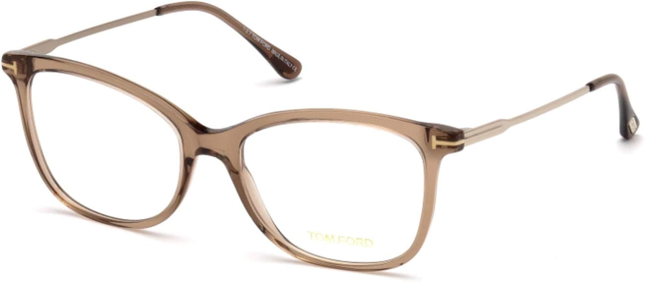 Tom Ford FT5510 045 Eyeglasses Transparent Brown 52mm Women