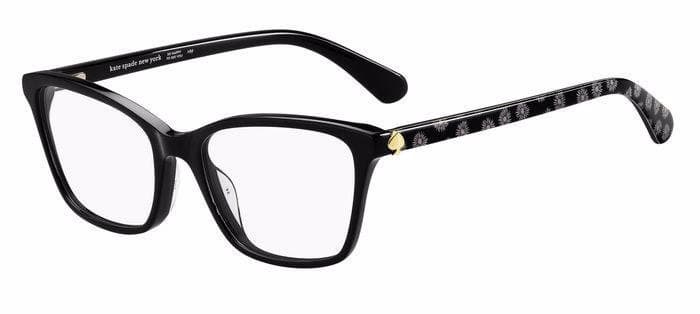 Kate Spade CAILYE 0TAY Eyeglasses Black Pattern White 53mm Women