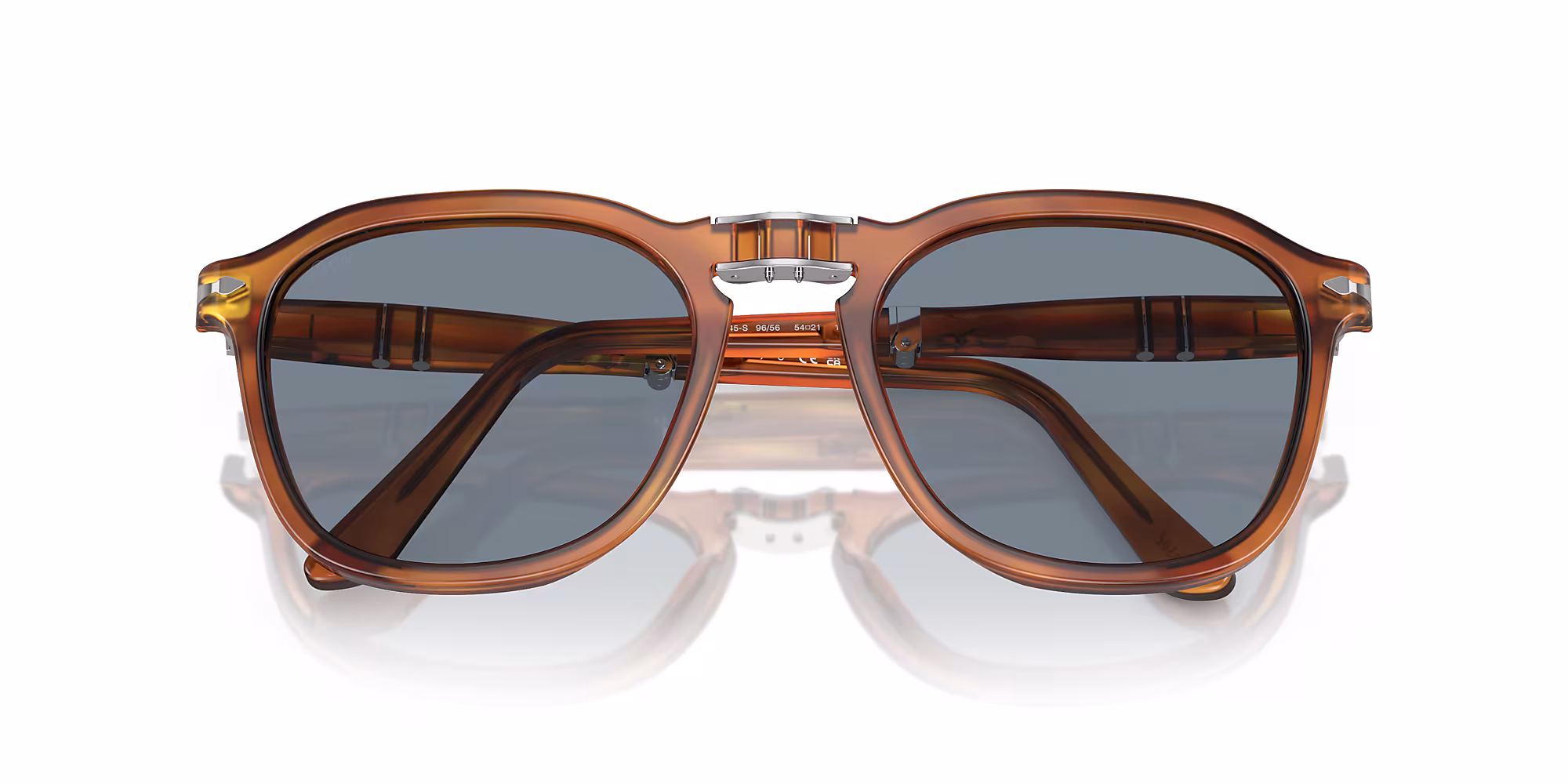 Persol PO3345S 96/56 Sunglasses Transparent Sienna Brown 54mm Unisex 6