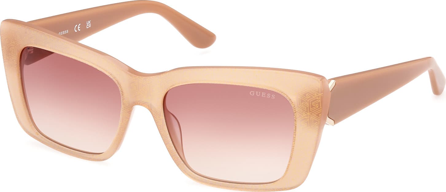 Guess GU7890 57F Sunglasses Shiny Beige 55mm Women