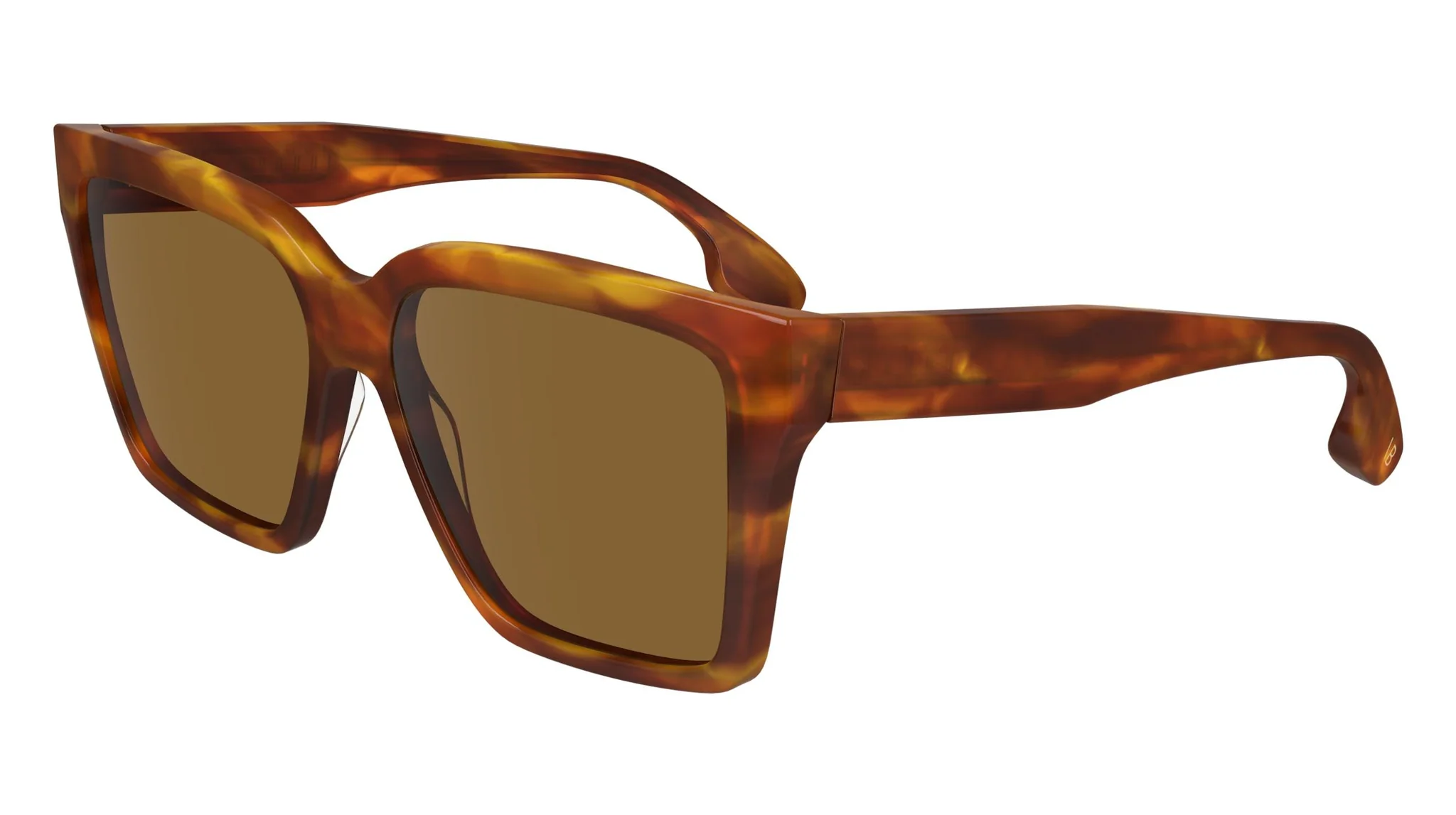 Victoria Beckham VB672S 223 Sunglasses Striped Blonde Havana 57mm Women