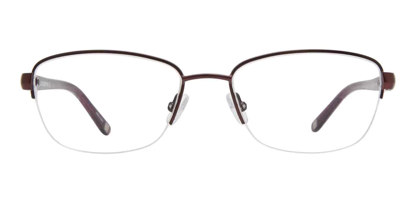 Liz Claiborne L 662 00T7 Eyeglasses Plum 54mm Women 2