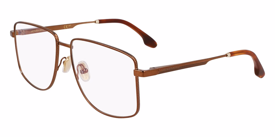 Victoria Beckham VB2136 730 Eyeglasses Amber Gold 56mm Women