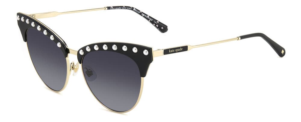 Kate Spade ALVI/G/S/PEARL 0807 9O Sunglasses Black 54mm Women