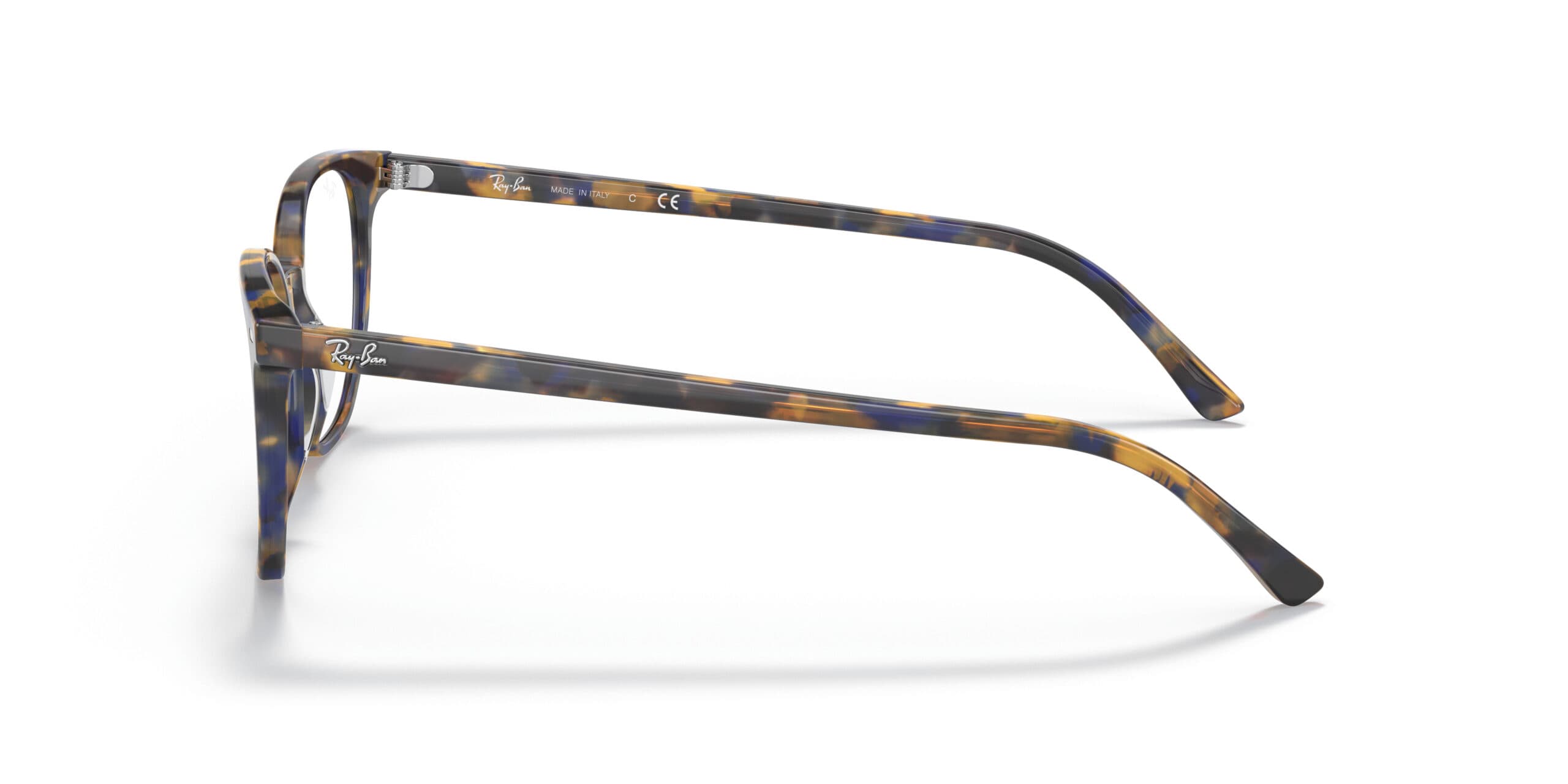 Ray-Ban RB5397 Elliot 8174 Eyeglasses Yellow Blue Havana 48mm Unisex 3