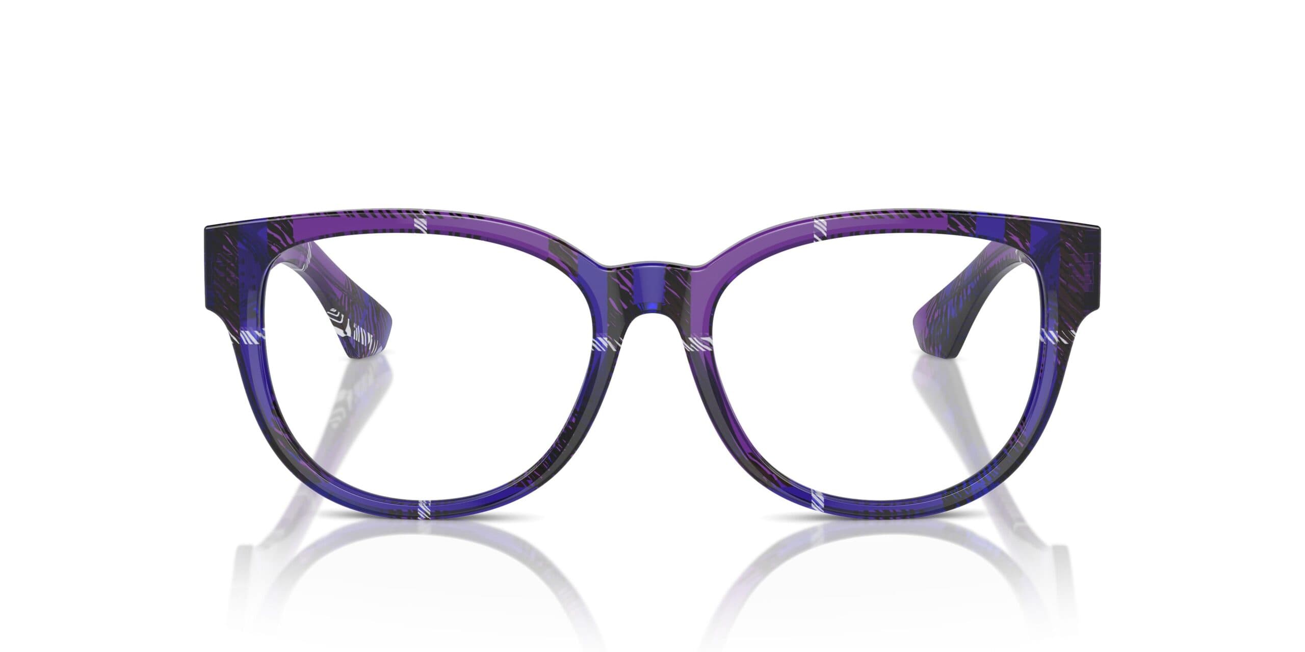 Burberry 0BE2410F 4113 Eyeglasses Transparent Checkered Blue 53mm Women 4