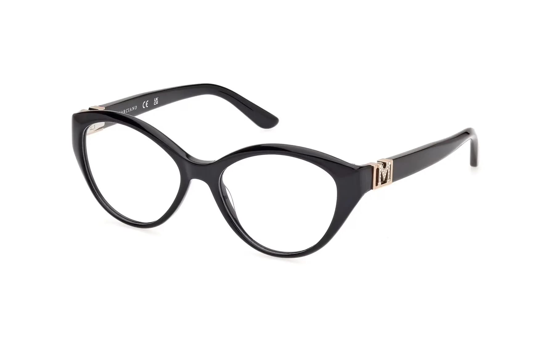 Marciano GM50004 001 Eyeglasses Shiny Black 52mm Women